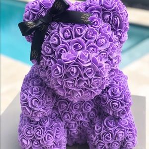 VALENTINES FLOWER TEDDY BEAR GIFT